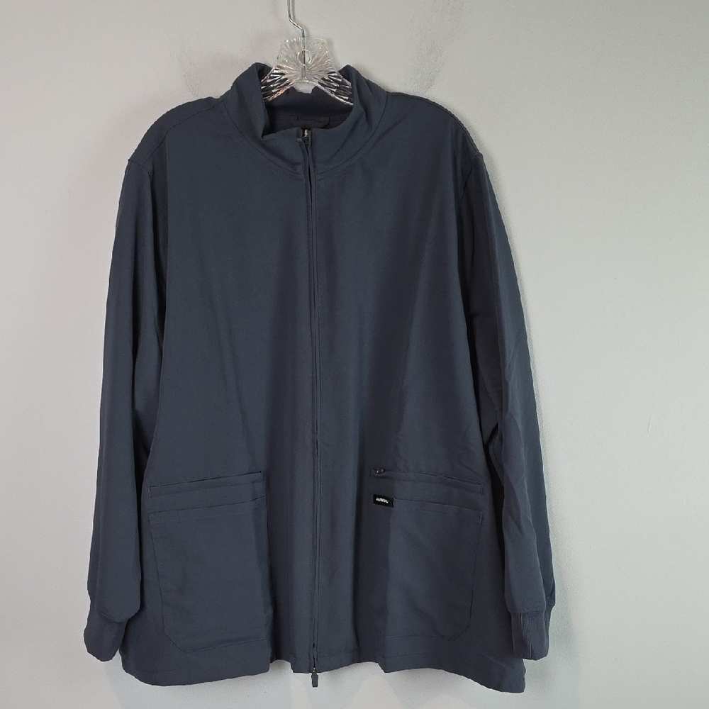 NEW JAANUU Ceri Classic Scrub Jacket Gray W60001E 3X